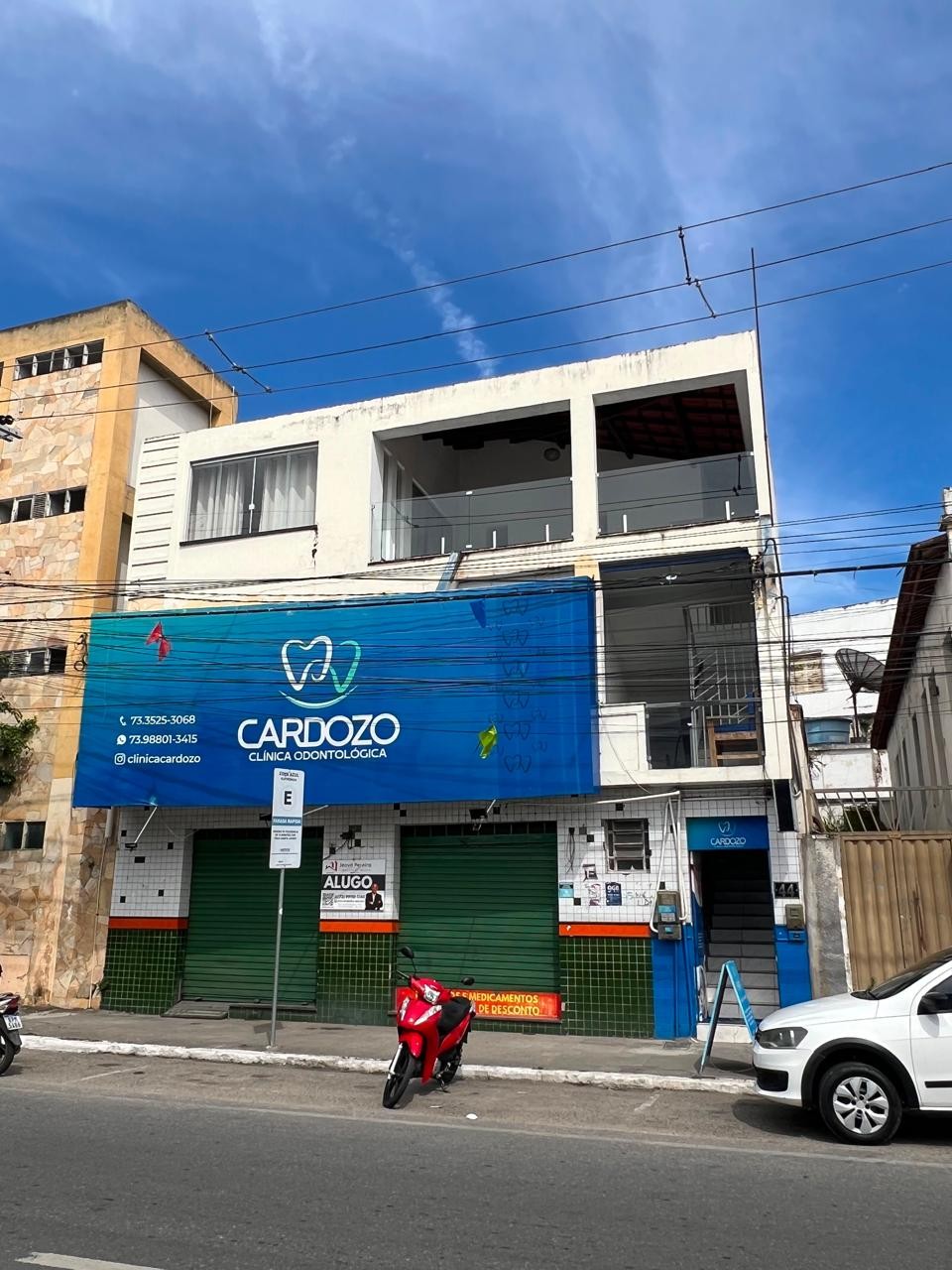 Fachada da Cardozo Clínica Odontológica na Rua da Itália