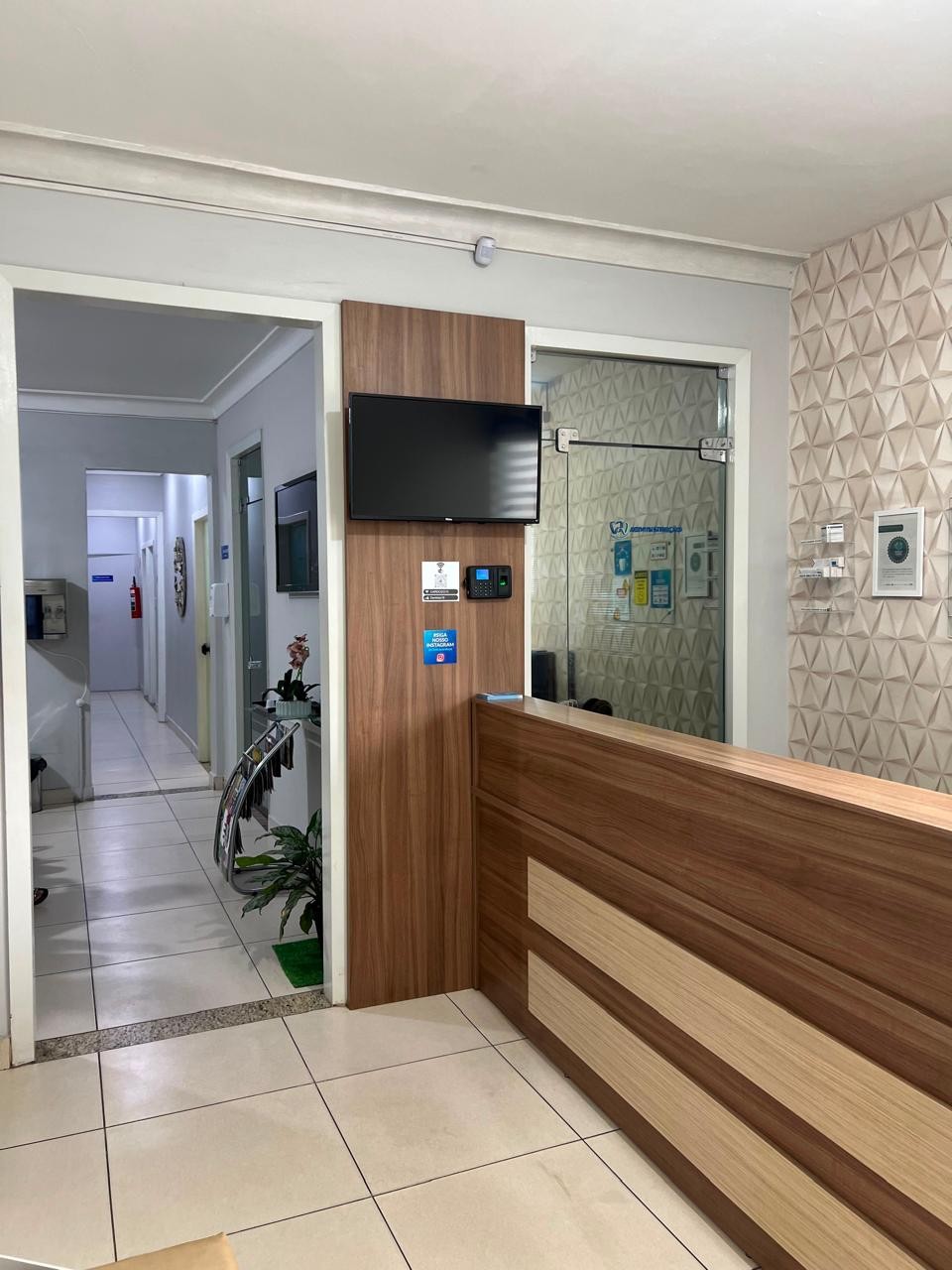 Recepção da clínica